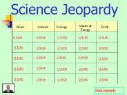 Science Jeopardy