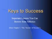 Keys to Success
