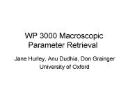 WP 3000 Macroscopic Parameter Retrieval
