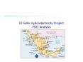 El Gallo Hydroelectricity Project PDD Analysis PowerPoint PPT Presentation
