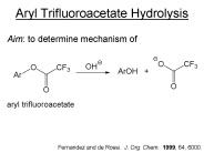 Aryl Trifluoroacetate Hydrolysis