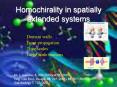 Homochirality in spatially extended systems PowerPoint PPT Presentation