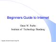 Beginners Guide to Internet PowerPoint PPT Presentation