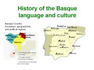 History of the Basque language and culture