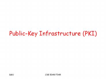 Public-Key Infrastructure (PKI)