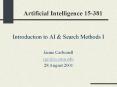 Artificial Intelligence 15381 PowerPoint PPT Presentation
