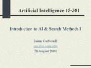Artificial Intelligence 15381