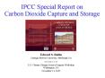 IPCC Special Report on Carbon Dioxide Capture and Storage PowerPoint PPT Presentation