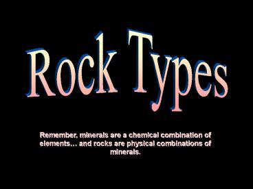 Rock Types