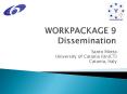 WORKPACKAGE 9 Dissemination PowerPoint PPT Presentation