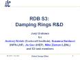 RDB S3: Damping Rings R PowerPoint PPT Presentation