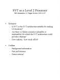SVT as a Level 2 Processor Bill Ashmanskas, L2 Trigger Review, 2001-12-07 PowerPoint PPT Presentation