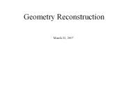 Geometry Reconstruction