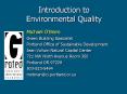 Introduction to Environmental Quality PowerPoint PPT Presentation