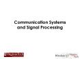 Communication Systems and Signal Processing PowerPoint PPT Presentation