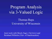 Program Analysis via 3-Valued Logic