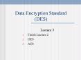 Data Encryption Standard DES PowerPoint PPT Presentation