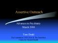 Assertive Outreach PowerPoint PPT Presentation