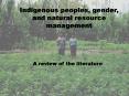 Indigenous peoples, gender, and natural resource management PowerPoint PPT Presentation