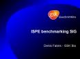 ISPE benchmarking SIG PowerPoint PPT Presentation