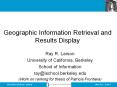 Geographic%20Information%20Retrieval%20and%20Results%20Display PowerPoint PPT Presentation
