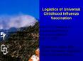 Logistics of Universal Childhood Influenza Vaccination PowerPoint PPT Presentation