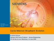 Carrier Ethernet / Broadband Evolution