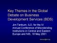 Key Themes in the Global Debate on Business Development Services BDS PowerPoint PPT Presentation