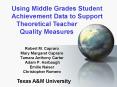 Using Middle Grades Student Achievement Data to Support PowerPoint PPT Presentation
