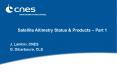 Satellite Altimetry Status PowerPoint PPT Presentation