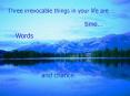 Three irrevocable things in your life are PowerPoint PPT Presentation