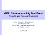 GMPLS Interoperability Test Event Results and Recommendations