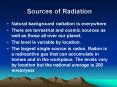 Sources of Radiation PowerPoint PPT Presentation