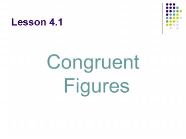 Congruent Figures