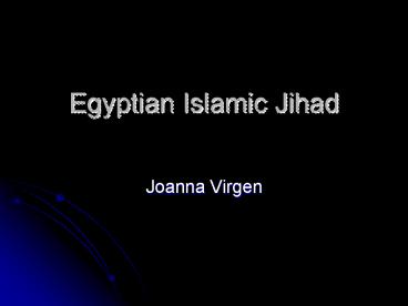 Egyptian Islamic Jihad
