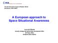 A European approach to Space Situational Awareness PowerPoint PPT Presentation