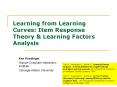 Learning%20from%20Learning%20Curves:%20Item%20Response%20Theory%20 PowerPoint PPT Presentation