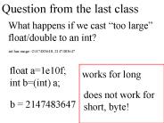 Question from the last class