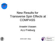 New Results for Transverse Spin Effects at COMPASS