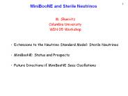 MiniBooNE and Sterile Neutrinos