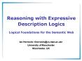 Reasoning with Expressive Description Logics PowerPoint PPT Presentation