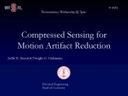 Compressed Sensing for Motion Artifact Reduction