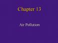 Air Pollution PowerPoint PPT Presentation
