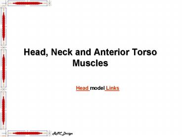 Head, Neck and Anterior Torso Muscles