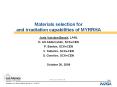 Materials selection for and irradiation capabilities of MYRRHA PowerPoint PPT Presentation