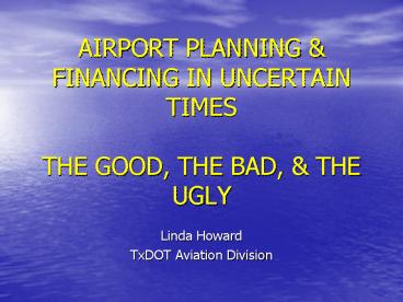 AIRPORT PLANNING