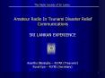 Amateur Radio In Tsunami Disaster Relief Communications PowerPoint PPT Presentation