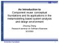 An Introduction to Component reuse: conceptual foundations and its applications in the metamodelling PowerPoint PPT Presentation