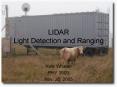 LIDAR Light Detection and Ranging PowerPoint PPT Presentation