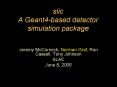 slic A Geant4based detector simulation package PowerPoint PPT Presentation